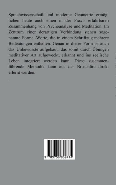 Produktbild: Psychoanalyse / Meditation