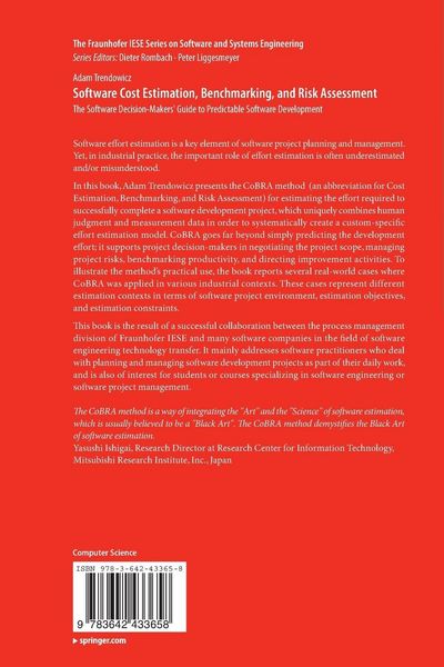 Produktbild: Software Cost Estimation, Benchmarking, and Risk Assessment