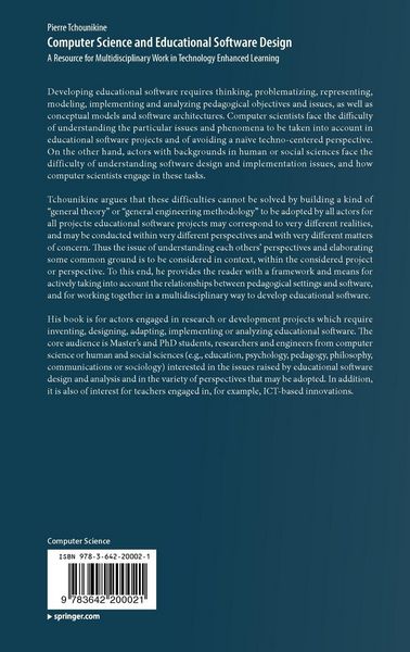 Produktbild: Computer Science and Educational Software Design
