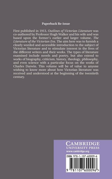 Produktbild: Outlines of Victorian Literature