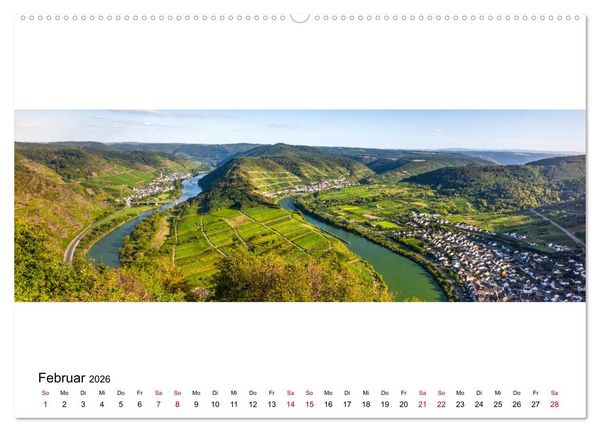 Produktbild: Mosel im Panorama (hochwertiger Premium Wandkalender 2026 DIN A2 quer), Kunstdruck in Hochglanz