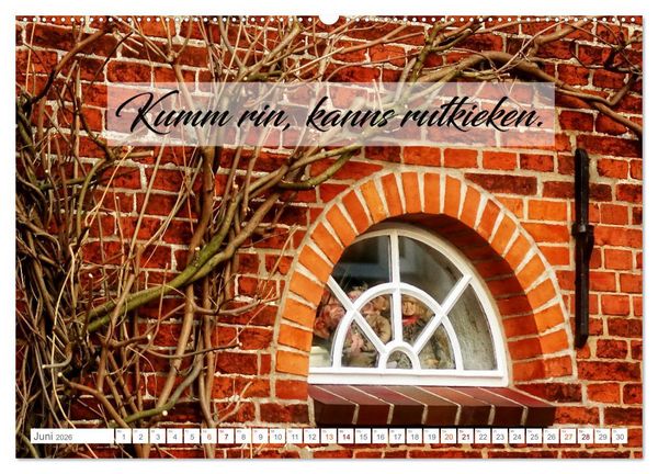 Produktbild: Plattd&uuml;&uuml;tsche Spr&ouml;kje 2026 (hochwertiger Premium Wandkalender 2026 DIN A2 quer), Kunstdruck in Hochglanz