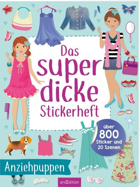 Produktbild: Das superdicke Stickerheft &ndash; Anziehpuppen