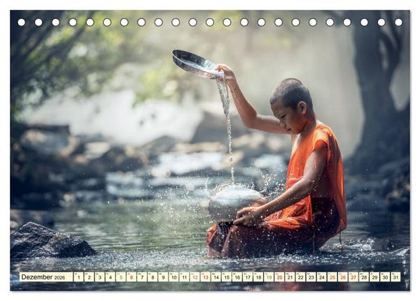 Produktbild: Magisches Asien. Menschen und Natur (Tischkalender 2026 DIN A5 quer), CALVENDO Monatskalender