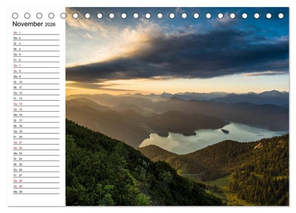 Produktbild: Atemberaubende Alpenwelt (Tischkalender 2026 DIN A5 quer), CALVENDO Monatskalender