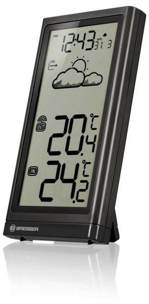 Produktbild: Bresser Optik Meteo Temp 7004200 Funk-Wetterstation Vorhersage f&uuml;r 12 bis 24 Stunden Anzahl Sensoren max. 1 St.