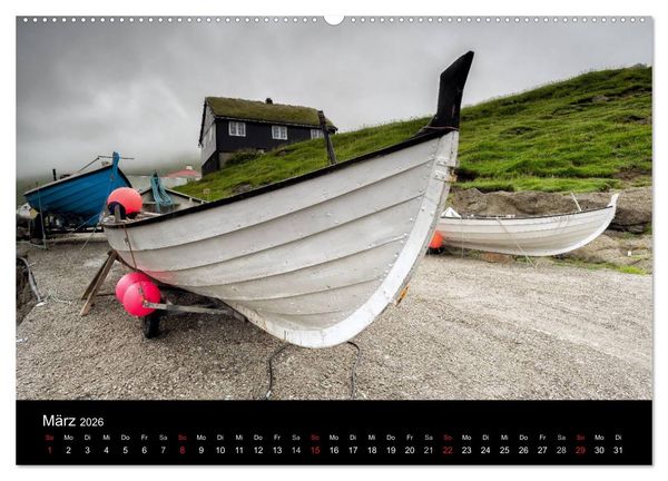 Produktbild: Wunderbare F&auml;r&ouml;er Inseln (hochwertiger Premium Wandkalender 2026 DIN A2 quer), Kunstdruck in Hochglanz