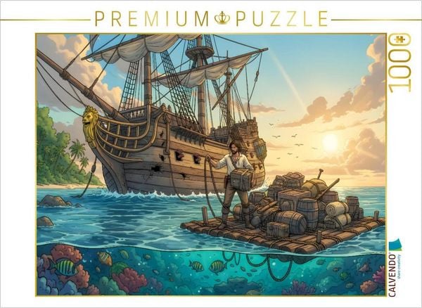 CALVENDO Puzzle Die Bergung des Wracks | 1000 Teile Lege-Größe 64x48cm Foto-Puzzle für glückliche Stunden