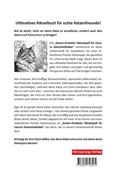 Produktbild: Katzen-Knobelei: R&auml;tselspa&szlig; f&uuml;r clevere Katzenliebhaber