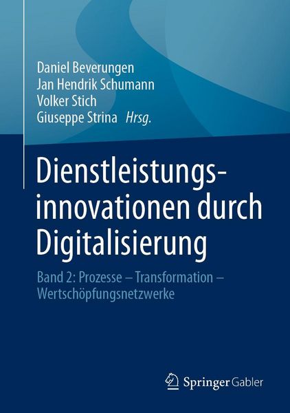 Produktbild: Dienstleistungsinnovationen durch Digitalisierung