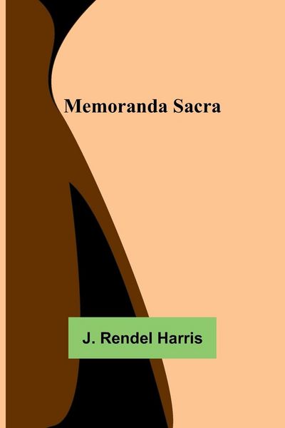 Produktbild: Memoranda Sacra