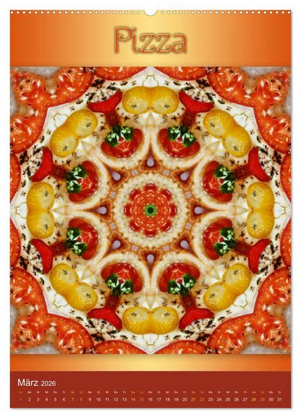 Produktbild: Kulinarische Mandalas (Wandkalender 2026 DIN A2 hoch), CALVENDO Monatskalender