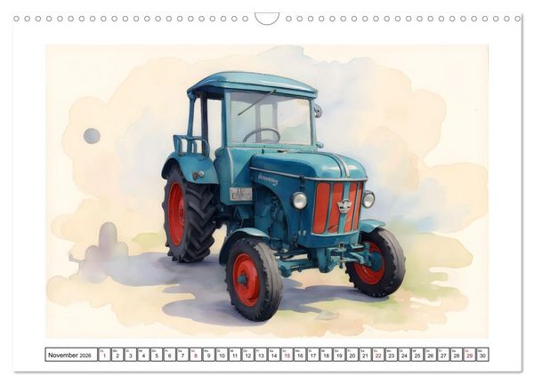 Produktbild: Alte Schlepper in neuem Glanz (Wandkalender 2026 DIN A3 quer), CALVENDO Monatskalender