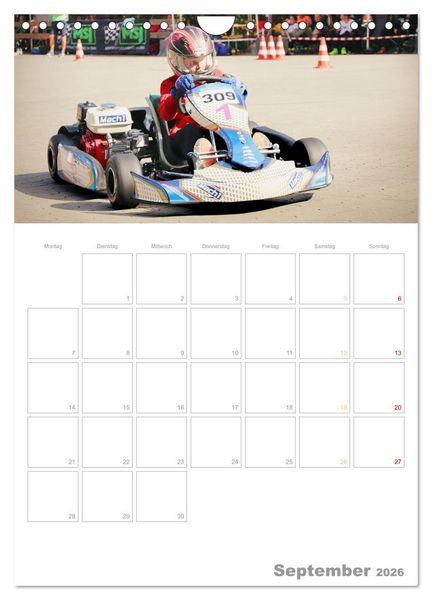 Produktbild: Slalomkart - Gas, Gas, Vollgas! 2026 (Wandkalender 2026 DIN A4 hoch), CALVENDO Monatskalender