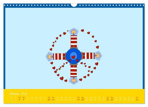 Produktbild: Lighthouse lights my way (Wall Calendar 2026 DIN A3 landscape), CALVENDO 12 Month Wall Calendar