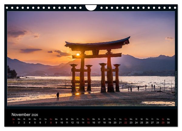 Produktbild: Japan (Wandkalender 2026 DIN A4 quer), CALVENDO Monatskalender