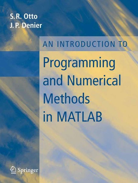 Produktbild: An Introduction to Programming and Numerical Methods in MATLAB