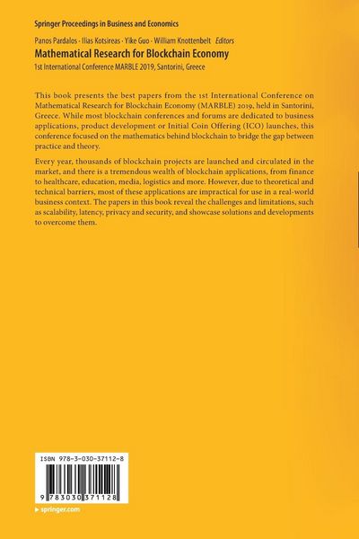 Produktbild: Mathematical Research for Blockchain Economy