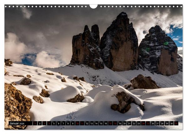 Produktbild: Drei Zinnen. Sextner Dolomiten (Wandkalender 2026 DIN A3 quer), CALVENDO Monatskalender