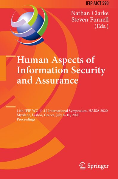 Produktbild: Human Aspects of Information Security and Assurance