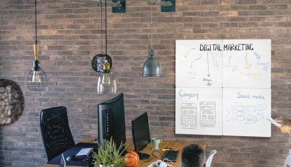 Produktbild: Whiteboard mag.rahmenlos 60x45
