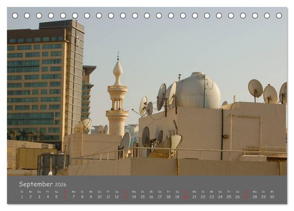 Produktbild: Dubai. Glanz unter der Sonne Arabiens (Tischkalender 2026 DIN A5 quer), CALVENDO Monatskalender