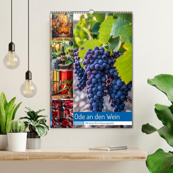 Produktbild: Ode an den Wein (Wandkalender 2026 DIN A2 hoch), CALVENDO Monatskalender