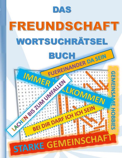 Produktbild: Das Freundschaft Wortsuchr&auml;tsel Buch
