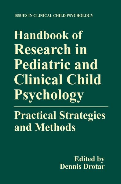 Produktbild: Handbook of Research in Pediatric and Clinical Child Psychology