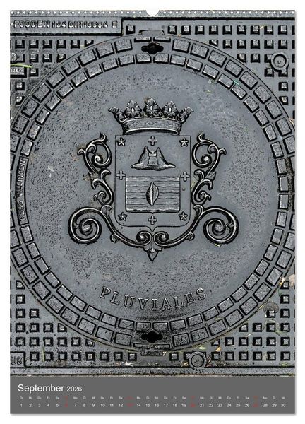 Produktbild: Gullydeckel (Wandkalender 2026 DIN A2 hoch), CALVENDO Monatskalender