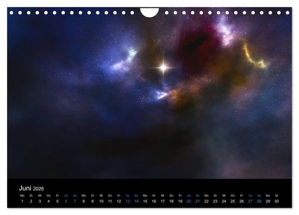 Produktbild: Weit entfernte unbekannte Welten (Wandkalender 2026 DIN A4 quer), CALVENDO Monatskalender