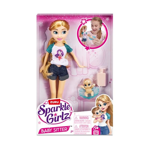 Produktbild: Sparkle Girlz - Puppen Spielset Babysitter
