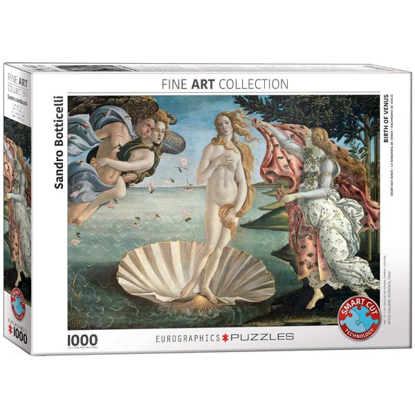 Eurographics 6000-5001 - Die Geburt der Venus von Sandro Botticelli , Puzzle, 1.000 Teile