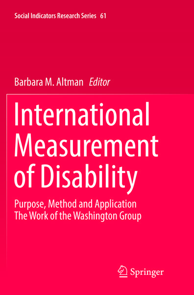 Produktbild: International Measurement of Disability