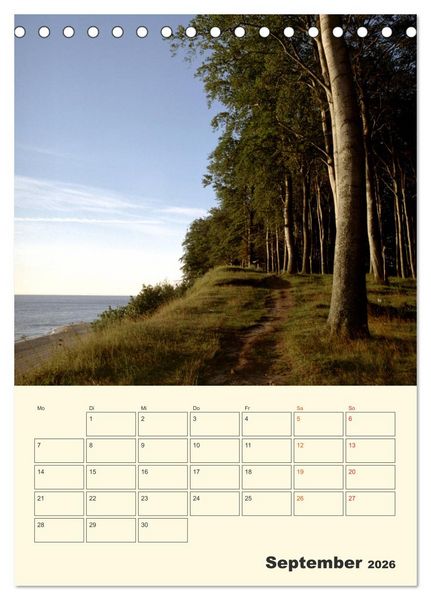 Produktbild: Usedom (Tischkalender 2026 DIN A5 hoch), CALVENDO Monatskalender