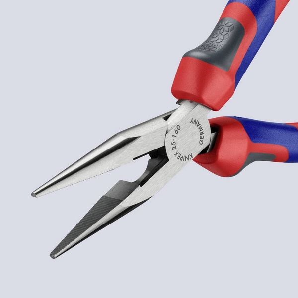 Produktbild: Knipex 25 02 160 Elektronik- u. Feinmechanik Flachrundzange Gerade Vanadium Elektrostahl 160mm