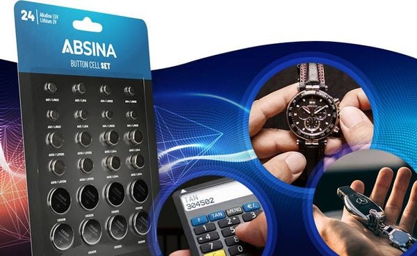 Produktbild: Absina Knopfzellen-Set 1St.