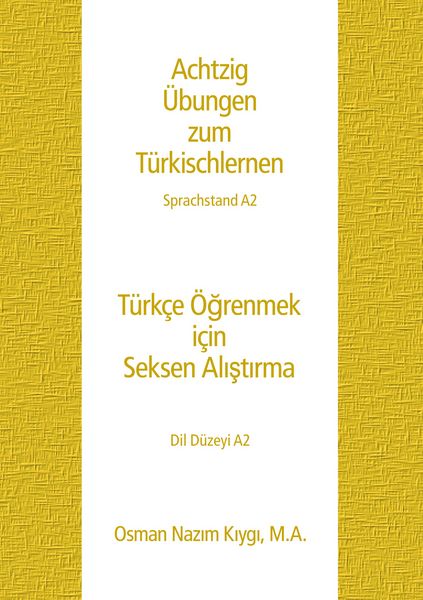 Produktbild: Achtzig &Uuml;bungen zum T&uuml;rkischlernen