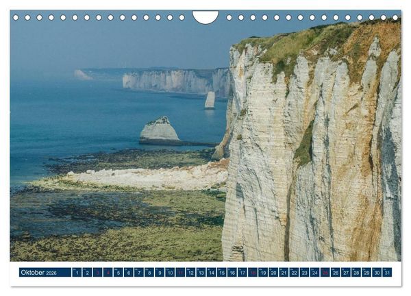Produktbild: Normandie - raue K&uuml;sten, sanfte H&uuml;gel (Wandkalender 2026 DIN A4 quer), CALVENDO Monatskalender