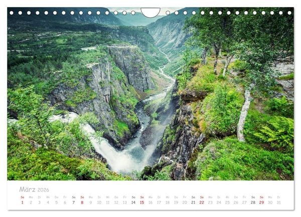 Produktbild: Norwegische Berg- und Fjordlandschaften (Wandkalender 2026 DIN A4 quer), CALVENDO Monatskalender