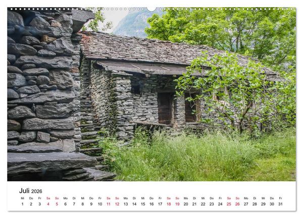 Produktbild: Valle Maggia - Entdecken Sie das Maggiatal im Tessin (hochwertiger Premium Wandkalender 2026 DIN A2 quer), Kunstdruck in Hochglanz