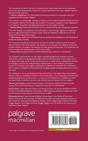 Produktbild: The Palgrave Handbook of EU-Asia Relations