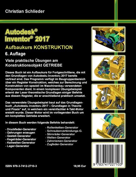 Produktbild: Autodesk Inventor 2017 - Aufbaukurs Konstruktion