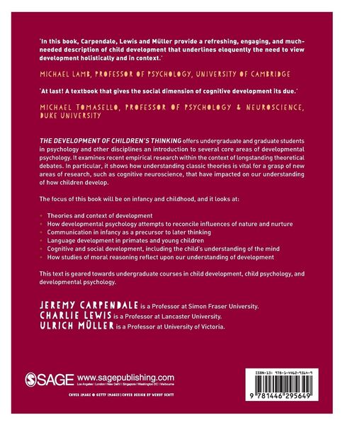 Produktbild: The Development of Children's Thinking