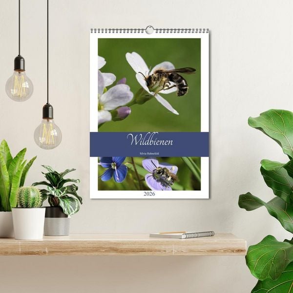 Produktbild: Wildbienen-Terminplaner 2026 (Wandkalender 2026 DIN A3 hoch), CALVENDO Monatskalender