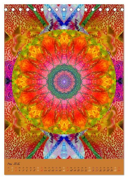Produktbild: Mandala Energien (Tischkalender 2026 DIN A5 hoch), CALVENDO Monatskalender