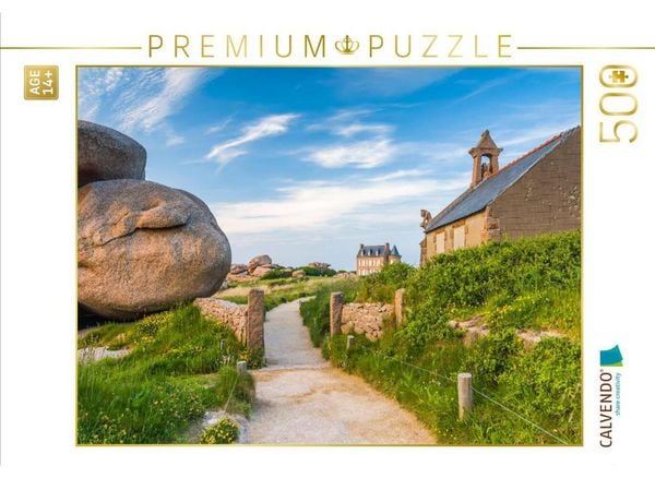 CALVENDO Puzzle Côte de Granit Rose | 500 Teile Lege-Größe 48 × 36 cm Foto-Puzzle für Erwachsene