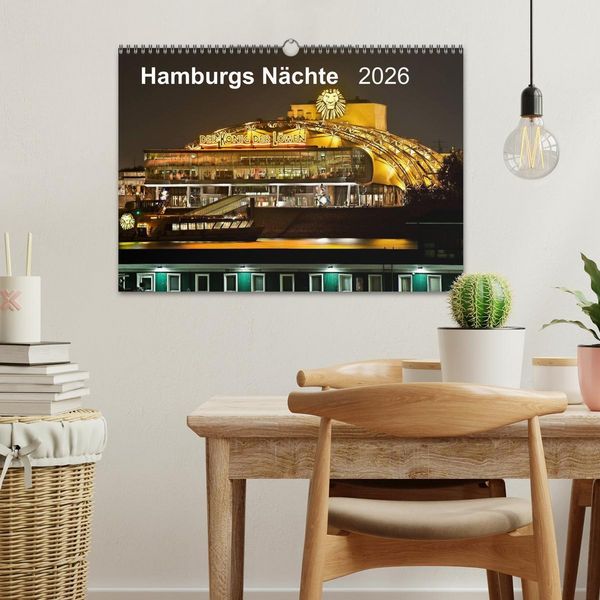 Produktbild: Hamburgs N&auml;chte (Wandkalender 2026 DIN A3 quer), CALVENDO Monatskalender