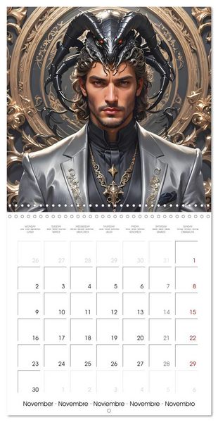 Produktbild: Zodiac Men (Wall Calendar 2026 12 &times; 12 Inch) CALVENDO 12 Month Wall Calendar