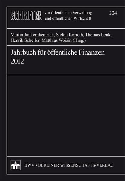 Produktbild: Jahrbuch f&uuml;r &ouml;ffentliche Finanzen (2012)